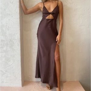 Bec + Bridge Sz 4 Maxi Hazel Dress in Chocolate NWT